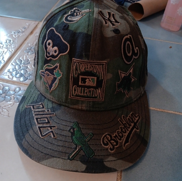 Cooperstown Collection Camouflage Baseball Cap 7 1/4 - Picture 6 of 6